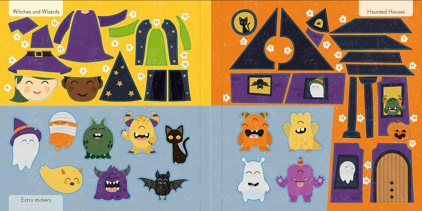 Color with Stickers - Halloween