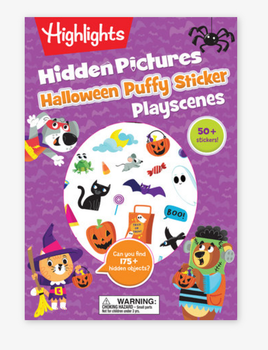 Halloween Hidden Pictures - Puffy Sticker Playscenes