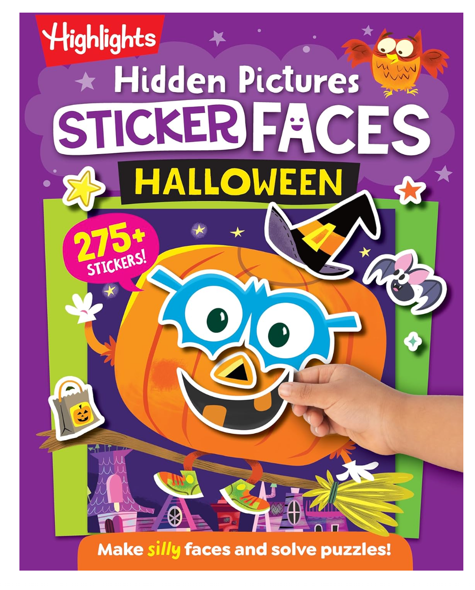 Hidden Pictures Sticker Faces: Halloween