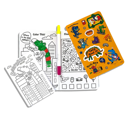 Let's Go! Activity Coloring Kit - Kitty in the City