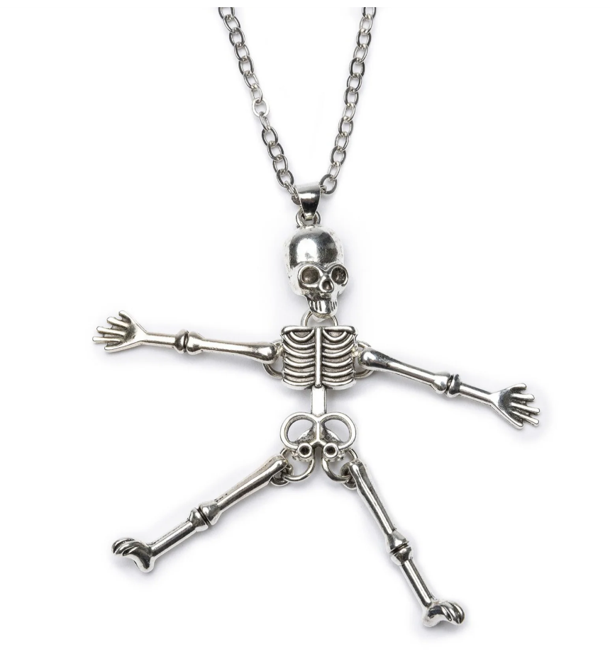 Spooky Scary Skeleton Necklace