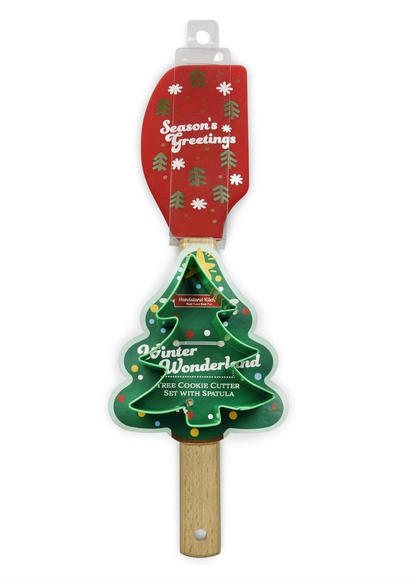 Winter Wonderland Tree Cookie Cutter Set with Spatula