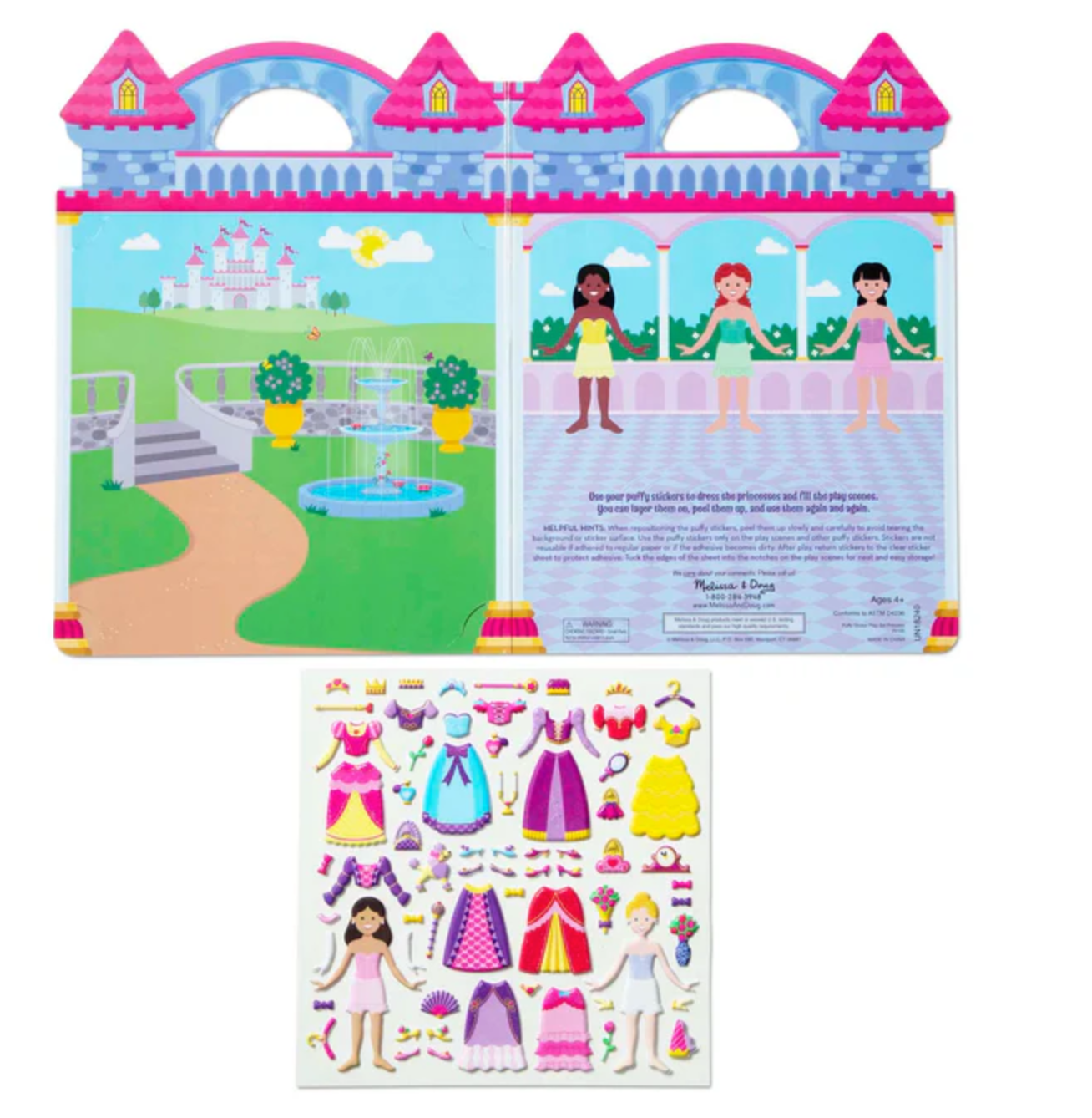 Puffy Sticker Playset - Princess