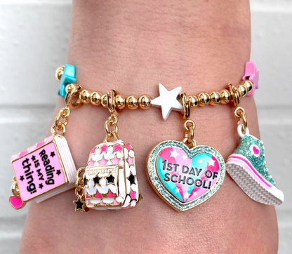 Gold Bead Multi Star Stretch Bracelet