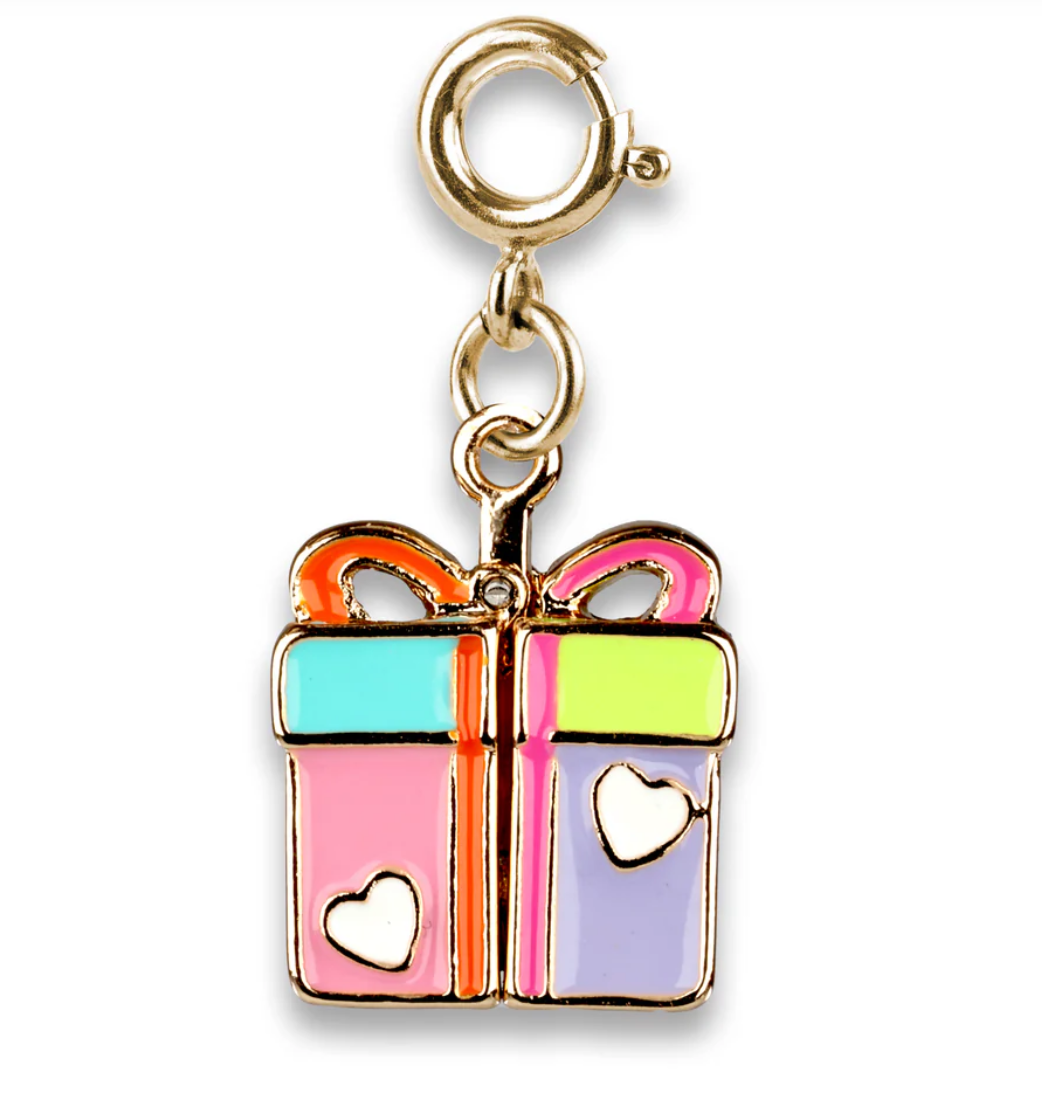 Gold Surprise Inside B-Day Gift Charm
