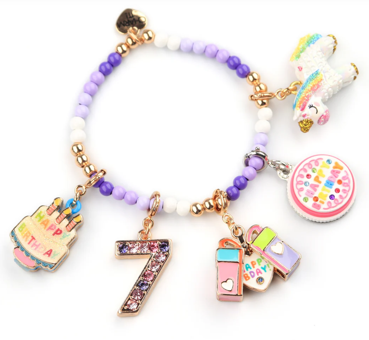 Gold Surprise Inside B-Day Gift Charm