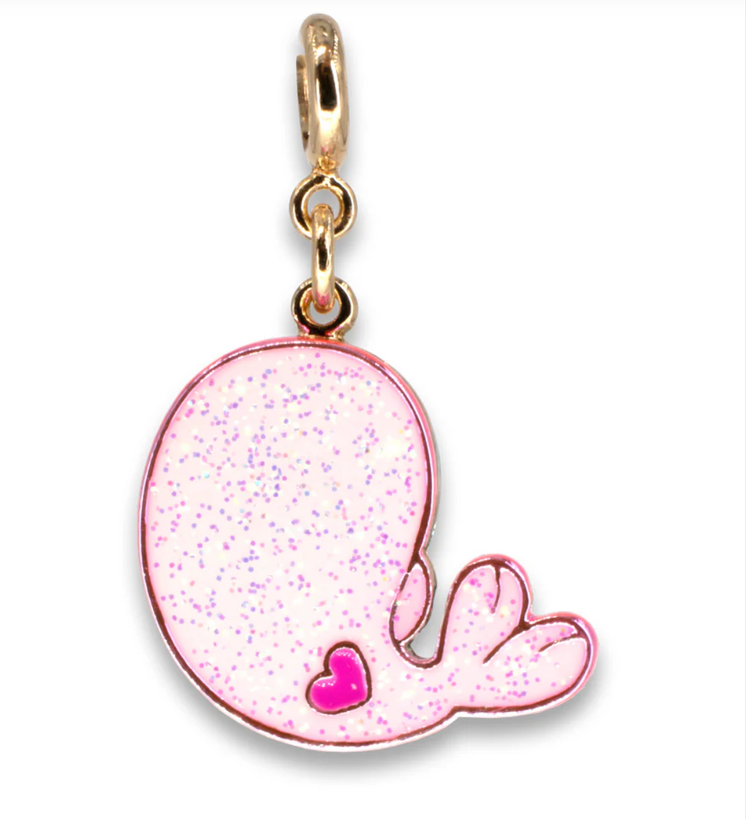 Gold Glitter Seal Charm