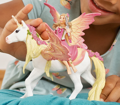 Schleich Animal - Fairy Feya with Pegasus Unicorn
