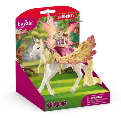 Schleich Animal - Fairy Feya with Pegasus Unicorn