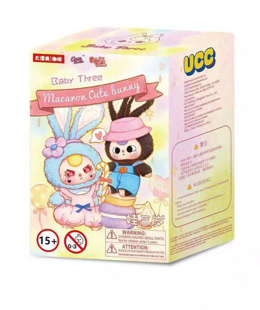 Baby Three - Macaron Cute Bunny Plush Blind Box