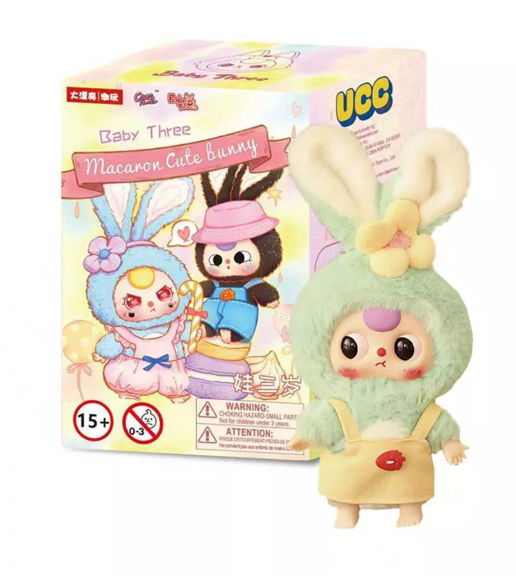 Baby Three - Macaron Cute Bunny Plush Blind Box