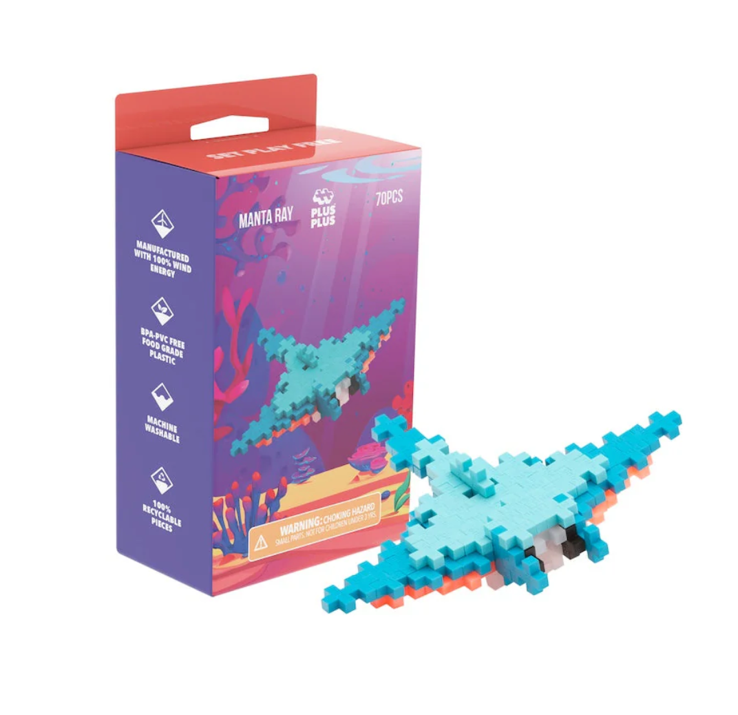 Plus Plus 24 Pc. Box - Manta Ray