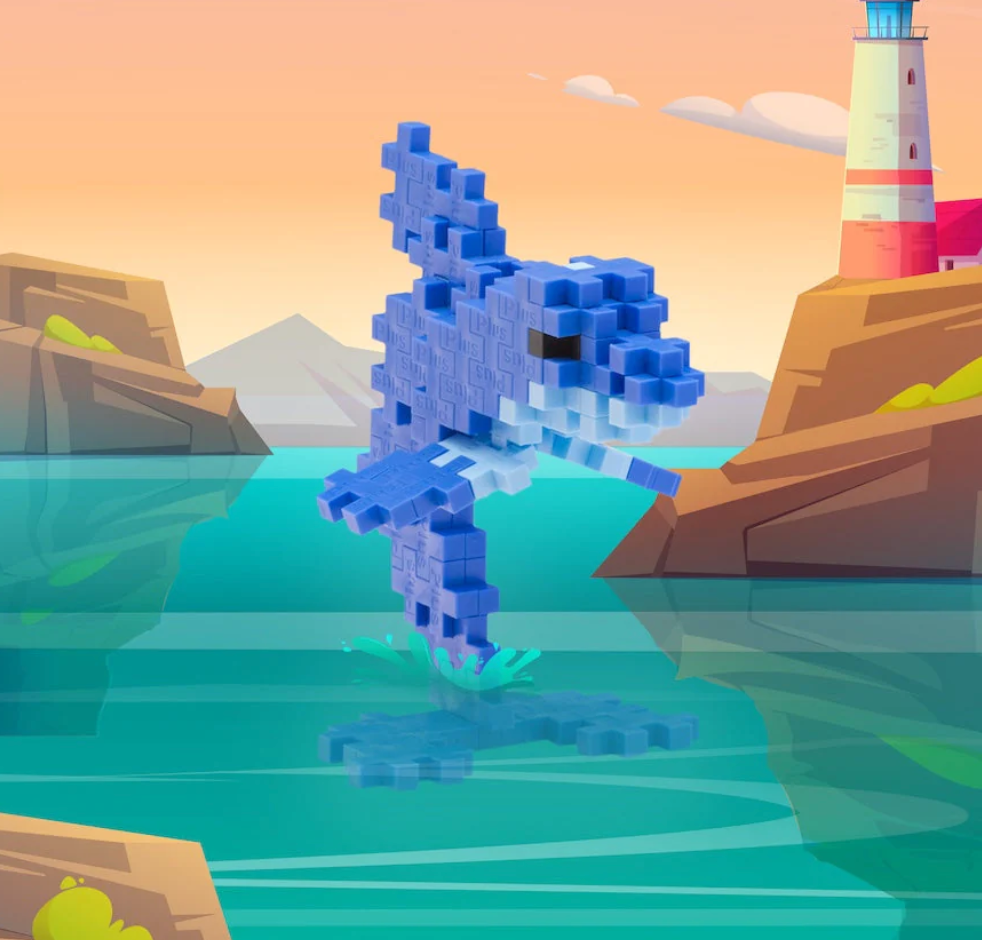 Plus Plus 24 Pc. Box - Dolphin