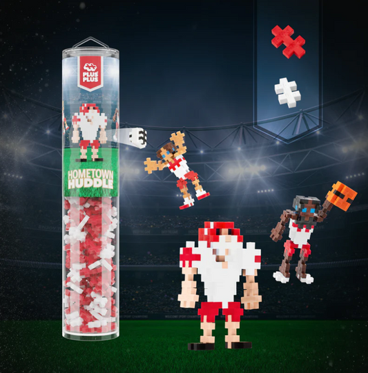 Plus Plus Hometown Huddle Tube - Red & White