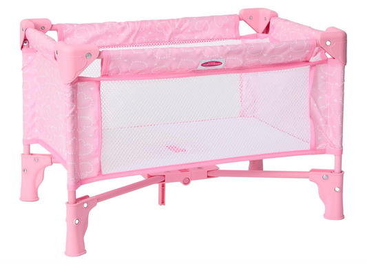 Pink Hearts Pack and Play