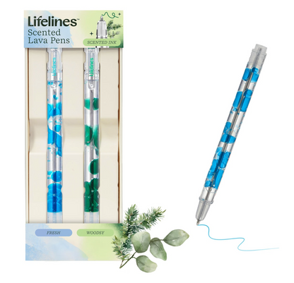 Scented Lava Pen Set 2-Pack Blue/Green