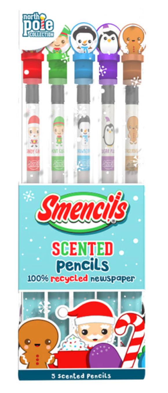 Holiday Smencils 5 Pack