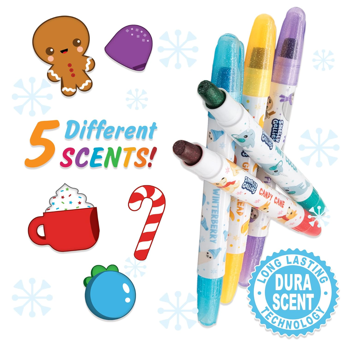 Holiday Glitter Smelly Gellies 5 Pack