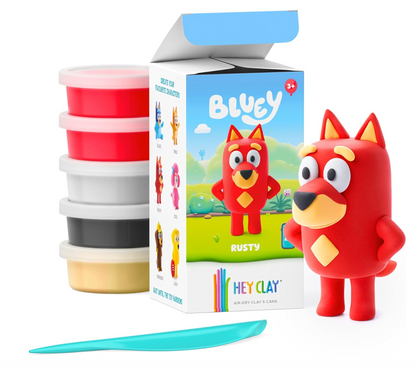 Hey Clay Bluey Single Characters