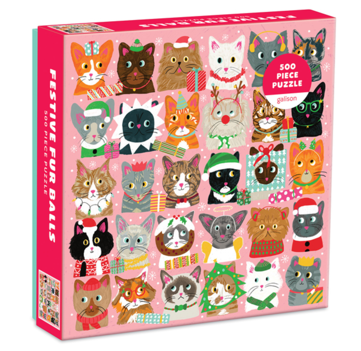 Festive Furballs 500pc Puzzle