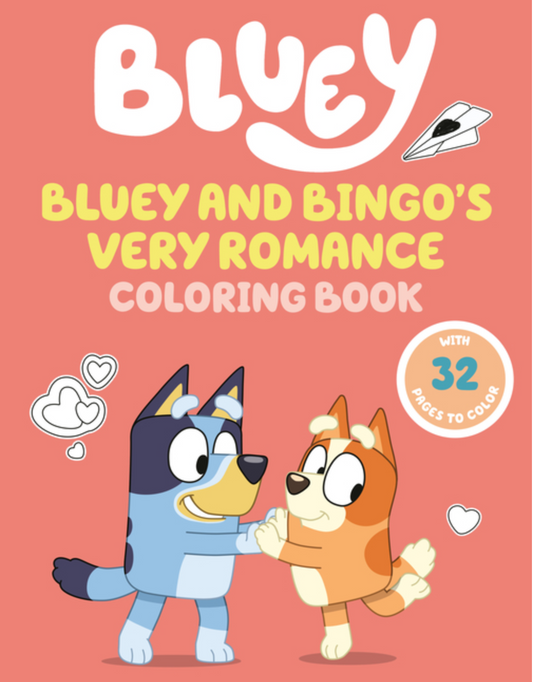 Bluey and Bingo's Very Romance Coloring Book