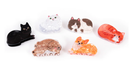 Raining Cats and Dogs Claw Clips 6 pc.
