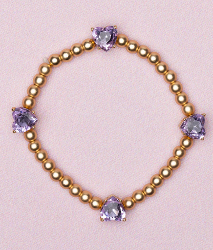 Boutique Chic Amethyst Love Bracelet