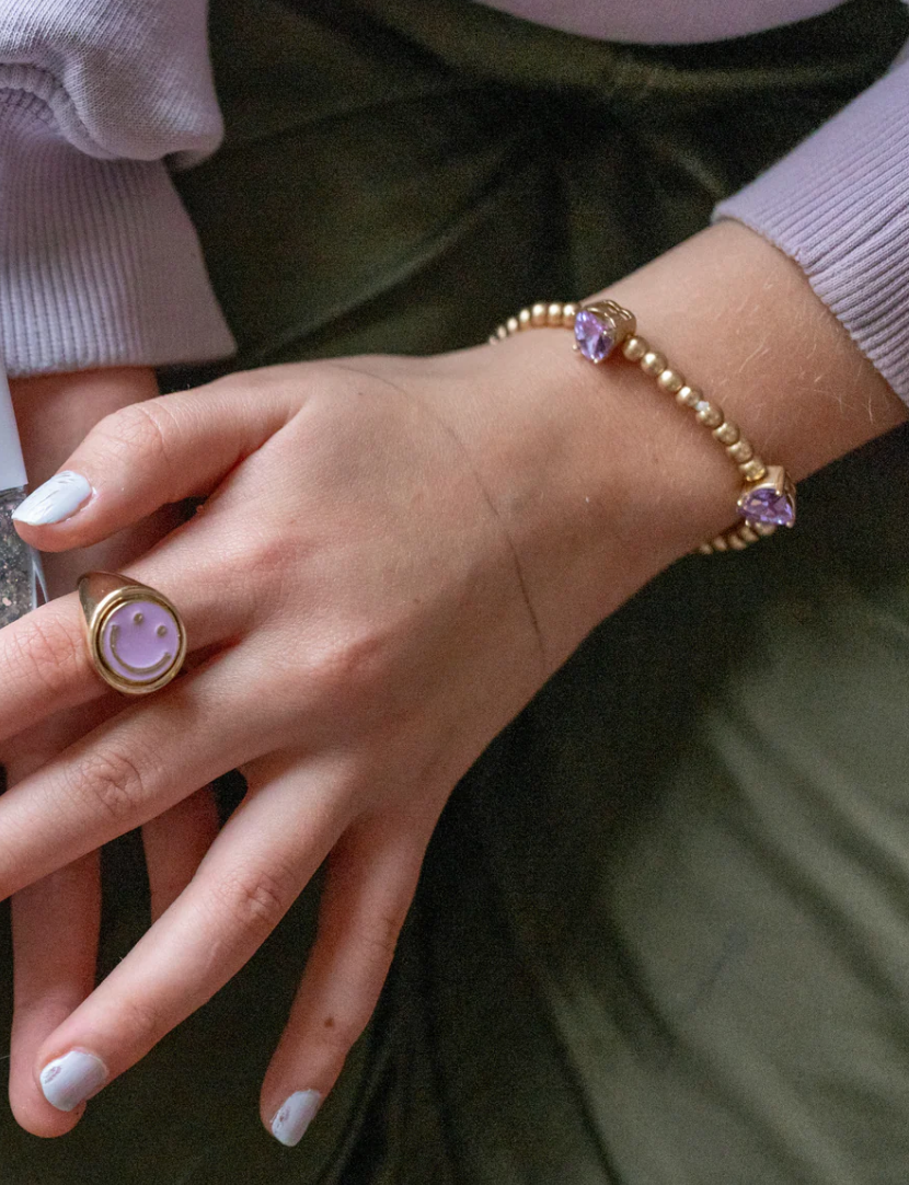 Boutique Chic Amethyst Love Bracelet
