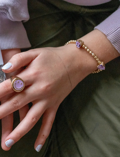 Boutique Chic Amethyst Love Bracelet