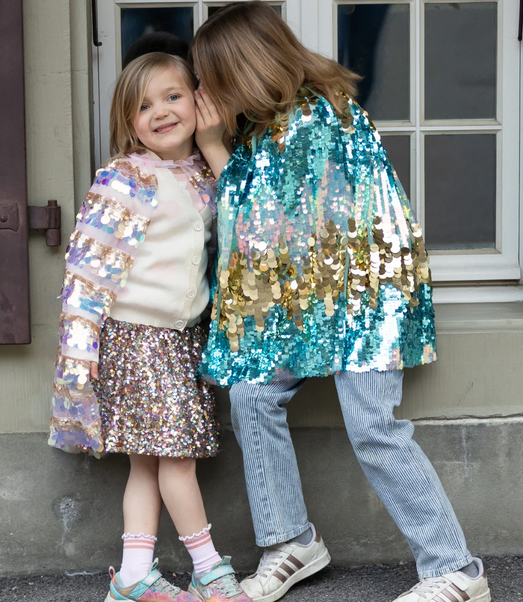 The 5th Avenue Paillette Cape - Mermalicious, Size 4-6