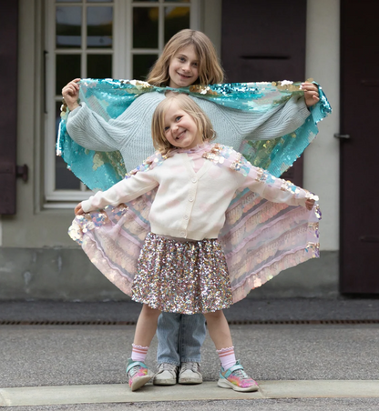 The 5th Avenue Paillette Cape - Mermalicious, Size 4-6