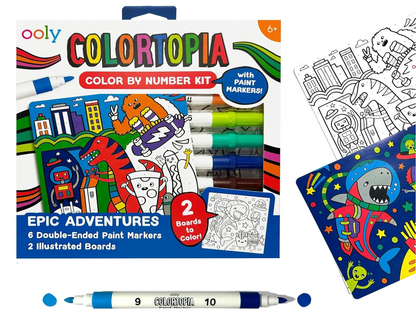Colortopia Paint Marker by Number - Epic Adventures