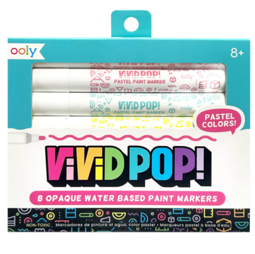 Vivid Pop! Opaque Water-Based Paint Markers - Pastel