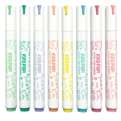 Vivid Pop! Opaque Water-Based Paint Markers - Pastel