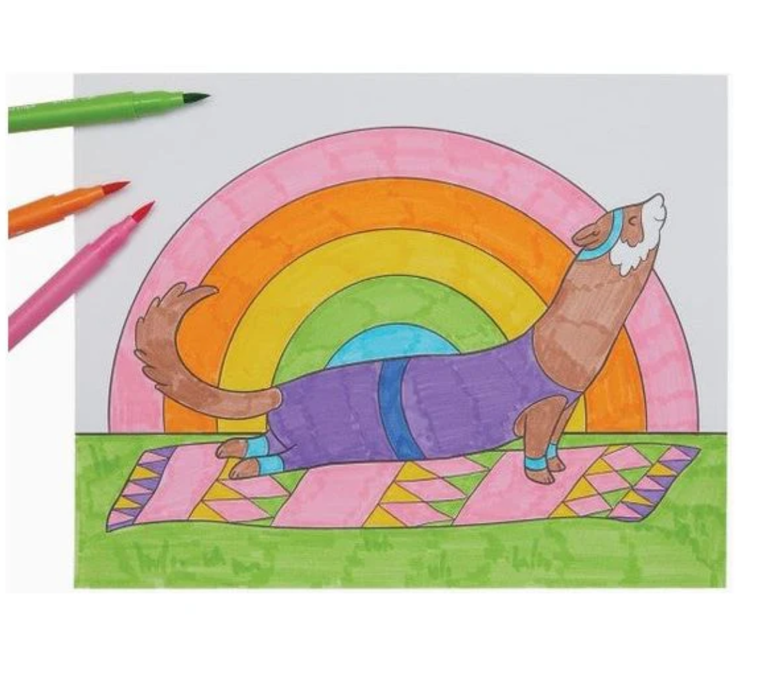 Color-In Book: Work and Play Every Day