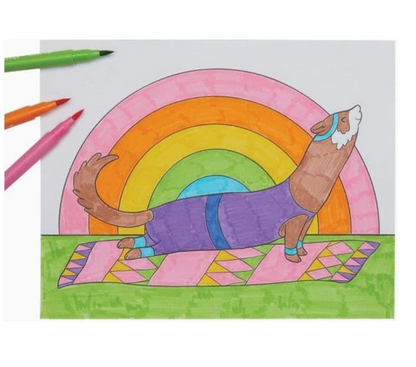 Color-In Book: Work and Play Every Day