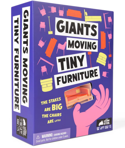 Giants Moving Tiny Furniture