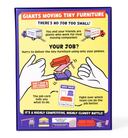 Giants Moving Tiny Furniture
