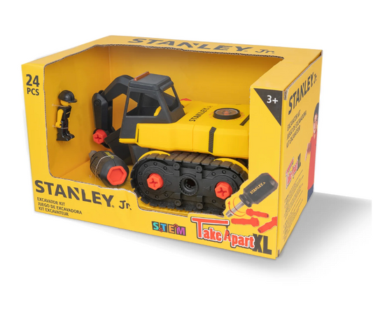 Red Toolbox Stanley Jr. Take Apart XL Excavator