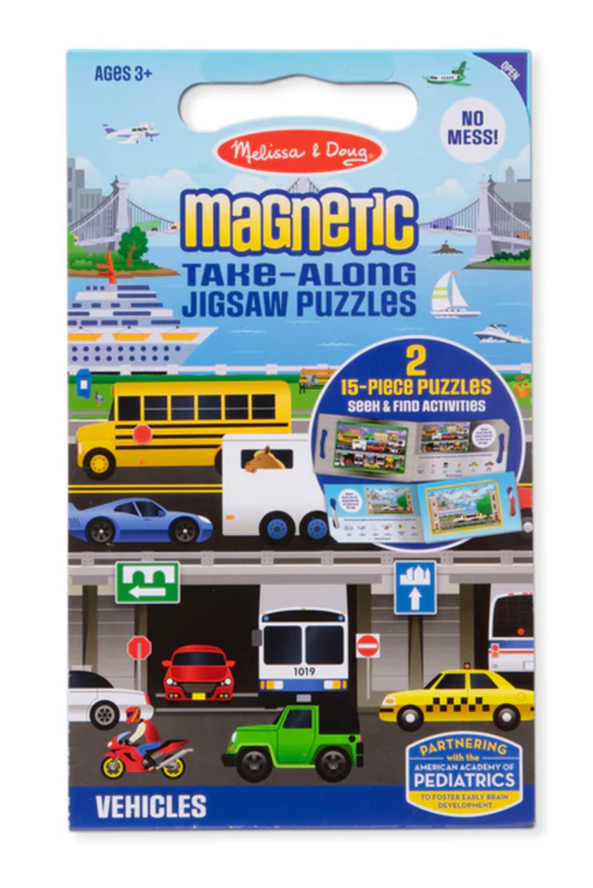 Take Along Magnetic Jigsaw Puzzle - Vehicles