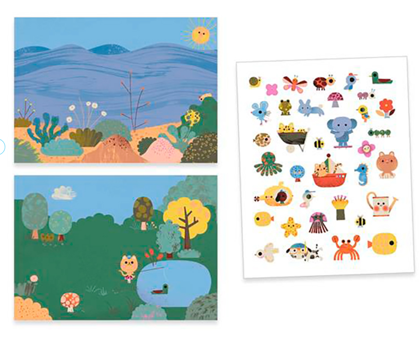 Summertime Repositionable Stickers