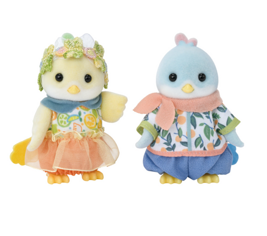 Calico Critters Citrus Bird Family