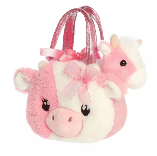 Fancy Pals Fuzzy Face Strawberry Cow
