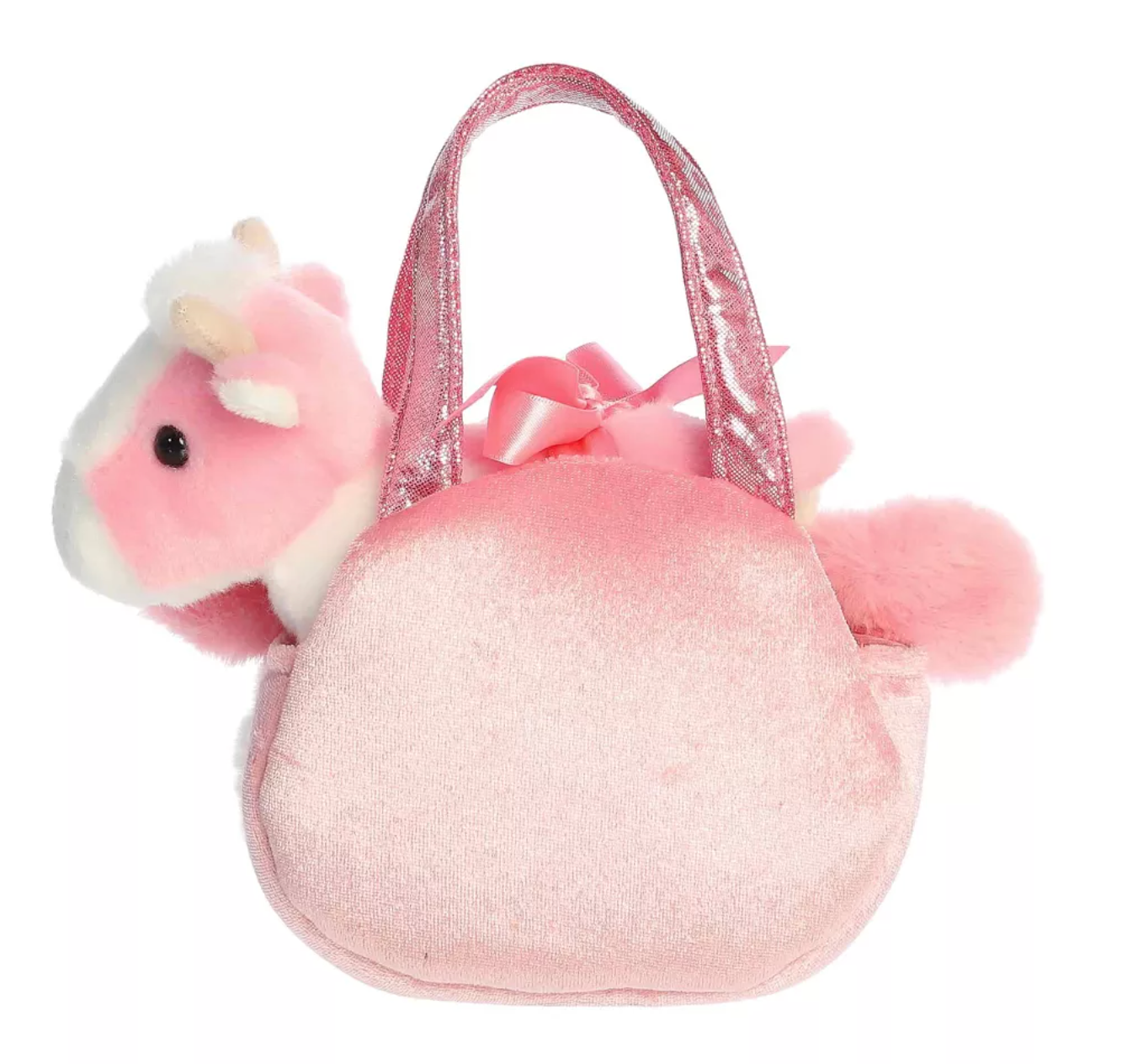 Fancy Pals Fuzzy Face Strawberry Cow