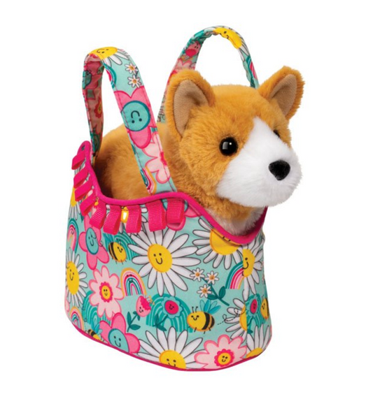 Sunny Smiles Sak with Corgi