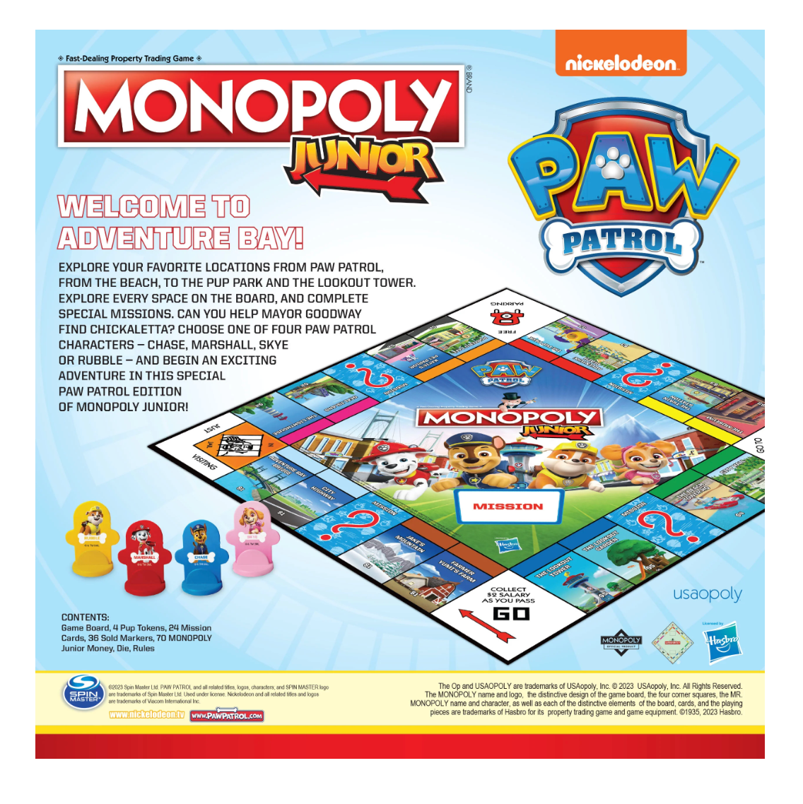 Paw Patrol Monopoly Jr.