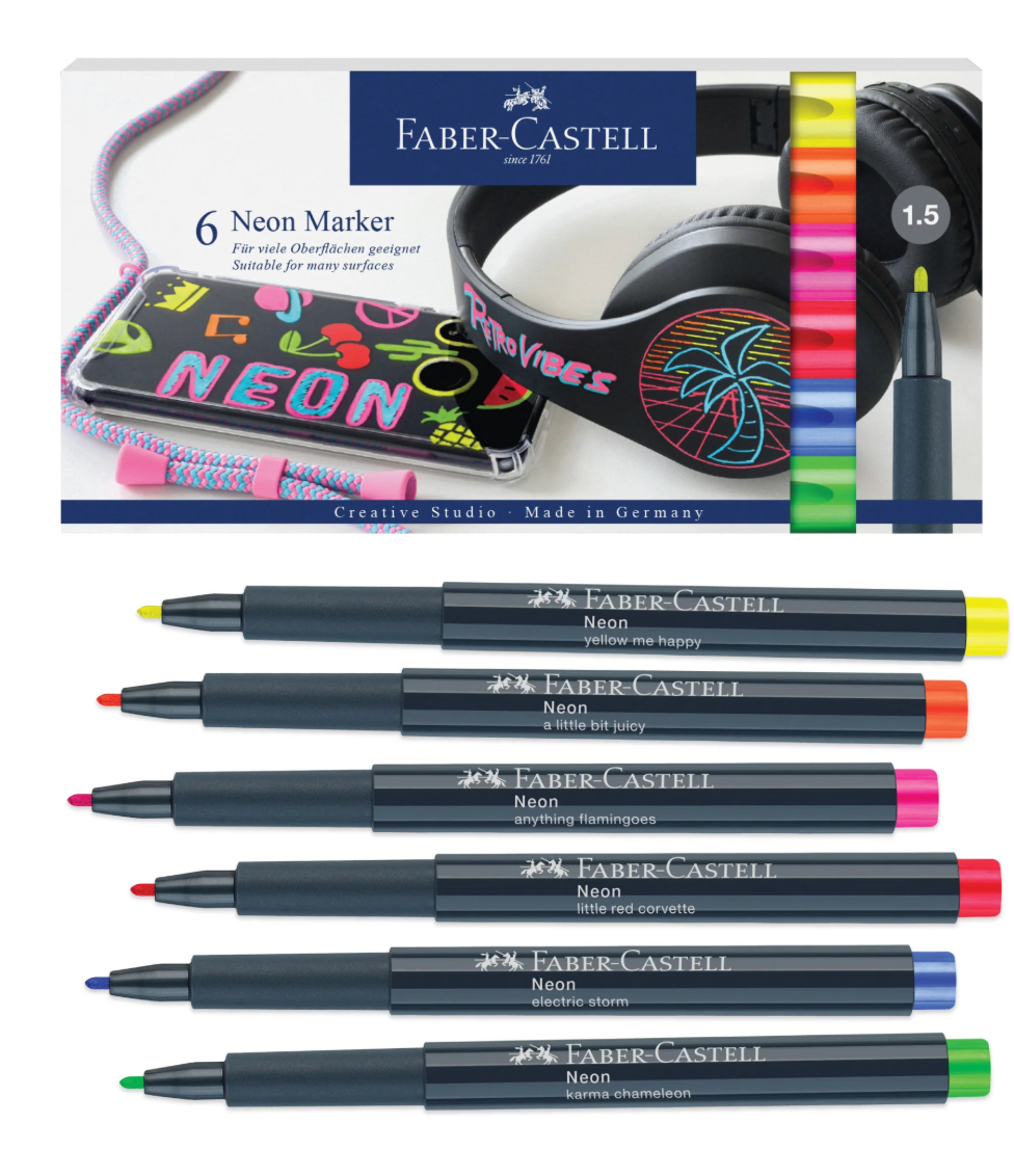 Neon Markers - 6 ct.