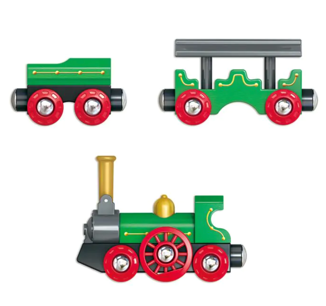 Retro Train with Foldable Chimney