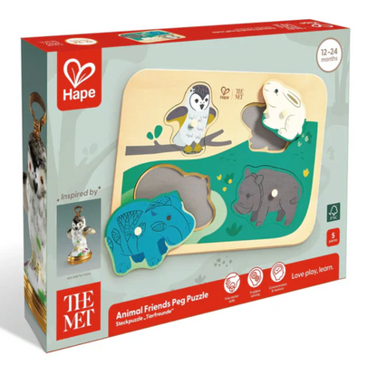 The Met Collection: Animal Friends Peg Puzzle