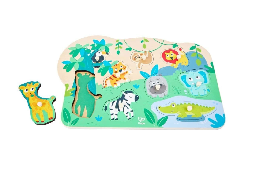 Wild Animals Peg Puzzle